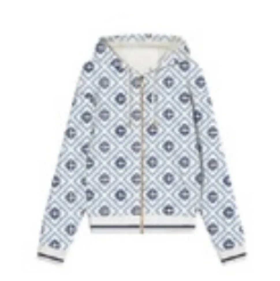 Sweter rozpinany z monogramem