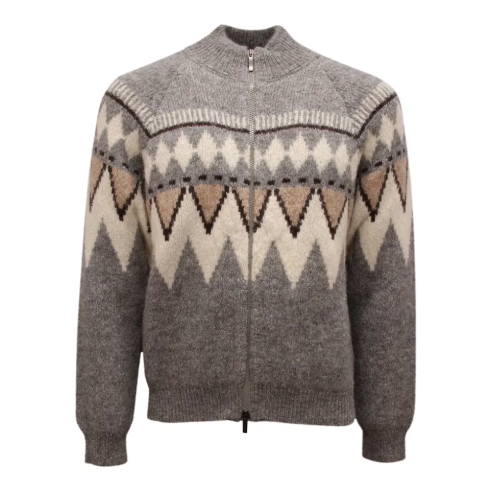 Sweter rozpinany z wełny