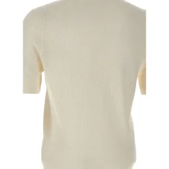 Sweter z krótkim rękawem z okrągłym dekoltem