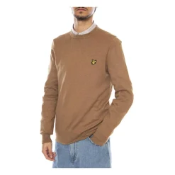 Sweter z Okrągłym Dekoltem z Bawełny Merino