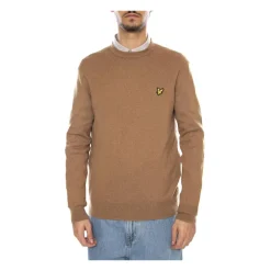 Sweter z Okrągłym Dekoltem z Bawełny Merino