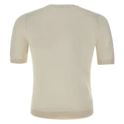 Sweter z okrągłym dekoltem z jedwabiu