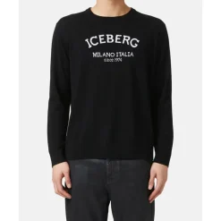 Sweter z okrągłym dekoltem z logo