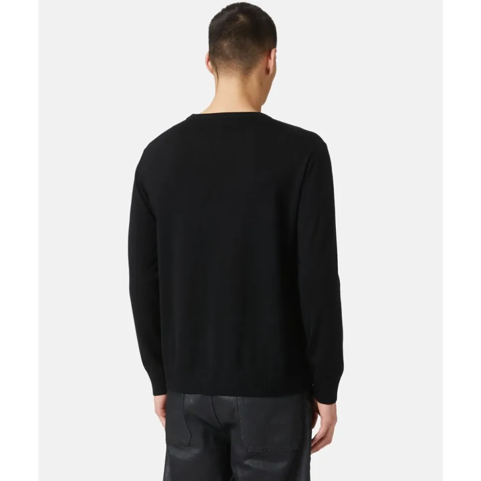 Sweter z okrągłym dekoltem z logo