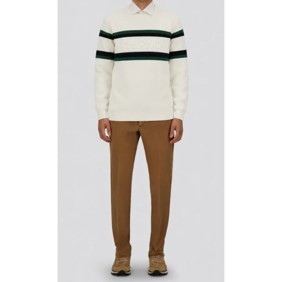 Sweter z przędzy barwionej w romby piki