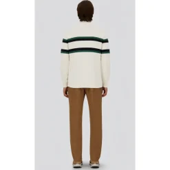 Sweter z przędzy barwionej w romby piki