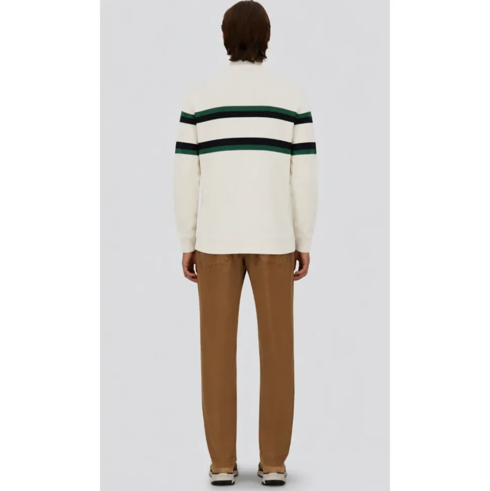 Sweter z przędzy barwionej w romby piki