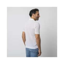 Teksturowane Polo Skipper