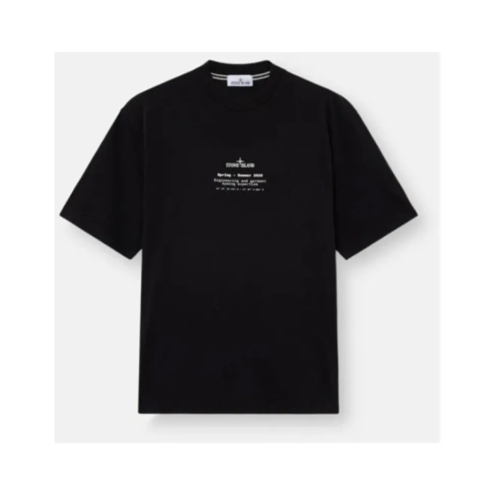 T-shirt o regularnym kroju z nadrukiem 'Stone'