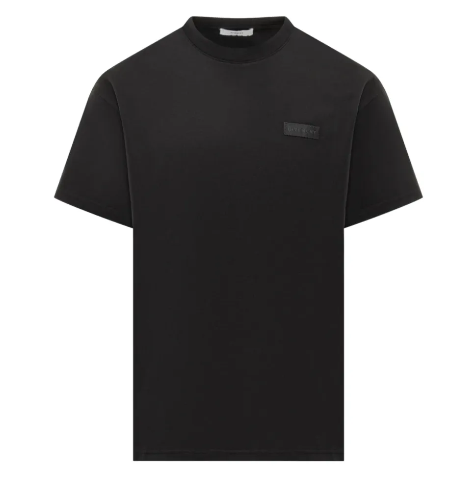 T-shirt z bawełny z naszywką