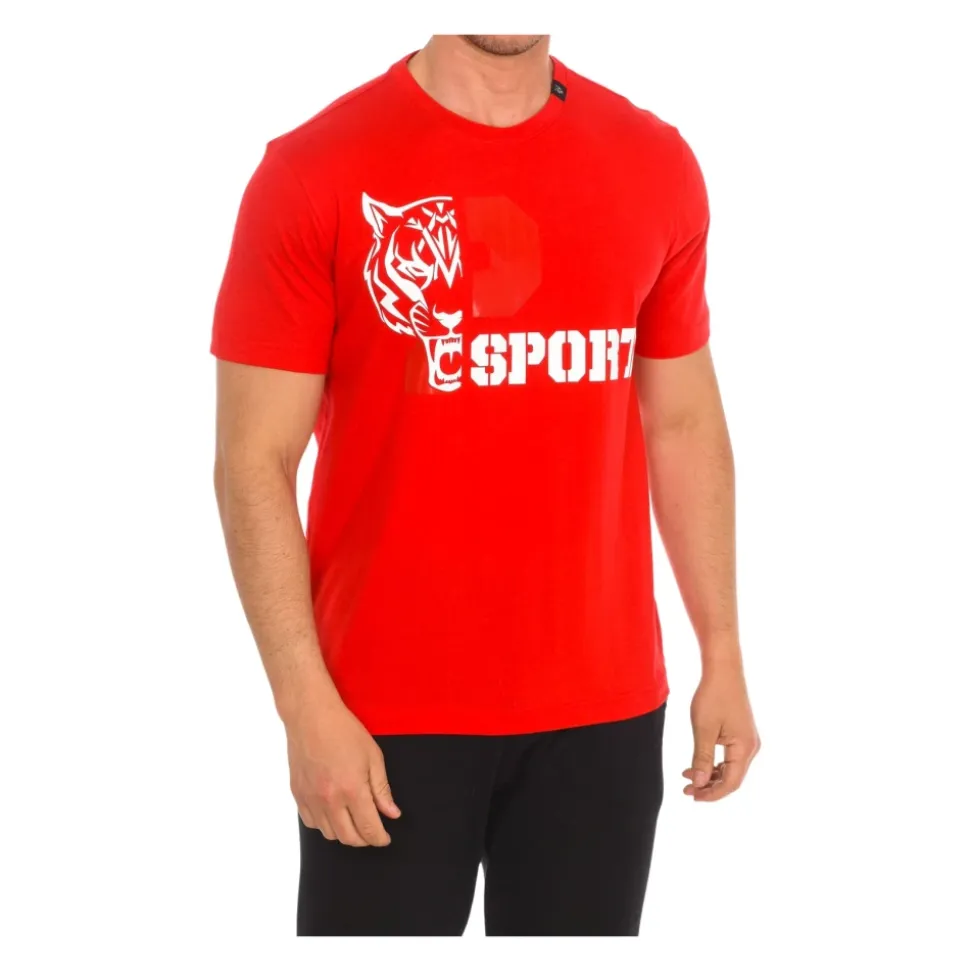 T-shirt z krótkim rękawem i nadrukiem marki