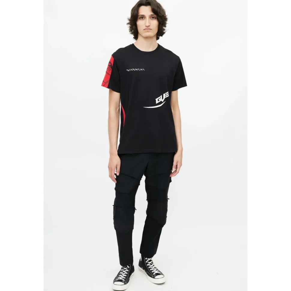 T-shirt z nadrukiem logo w kolorze czarnym