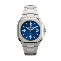 Uomo - BR05A-BLU-ST/SST - Br 05 Niebieska koperta 40 mm stalowa z stalowym bransoletką