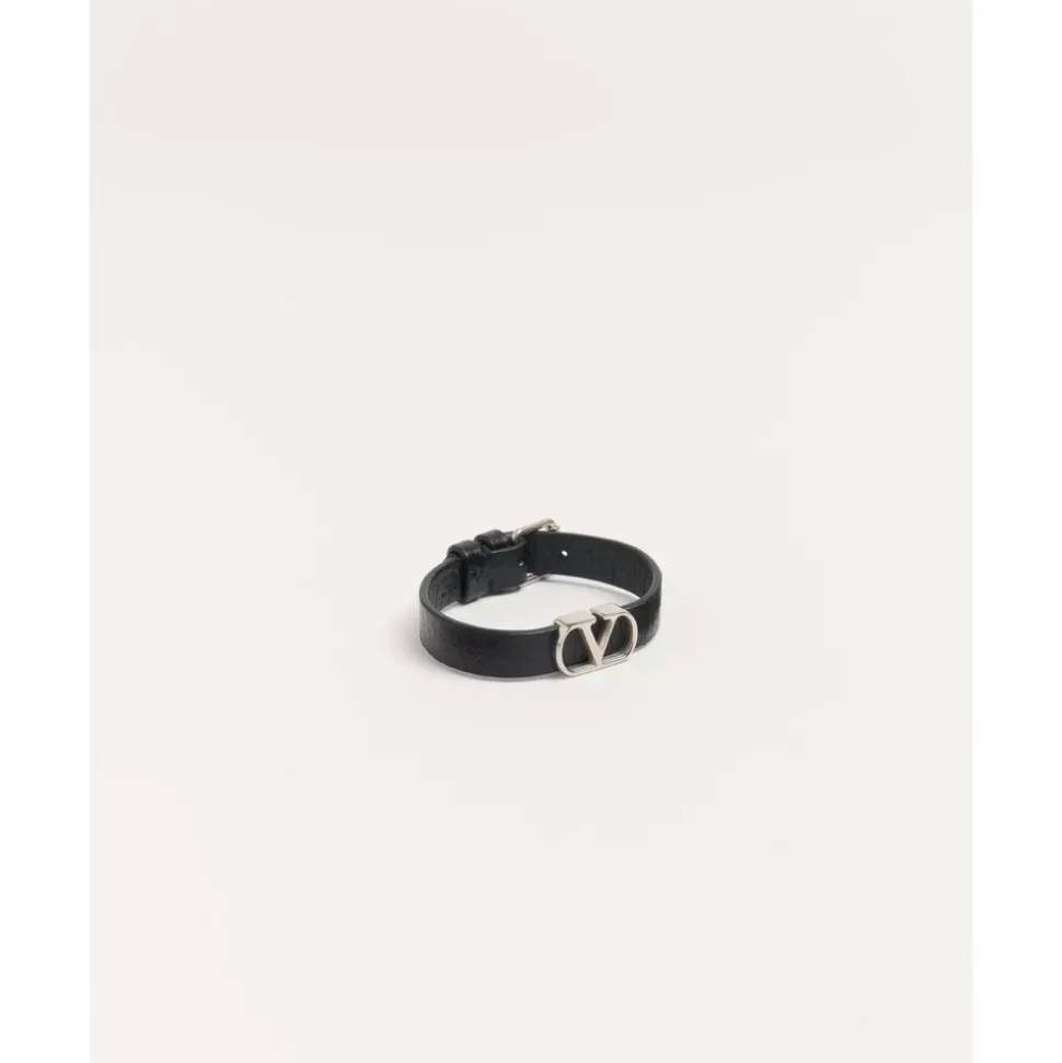 VLogo Leather Bracelet