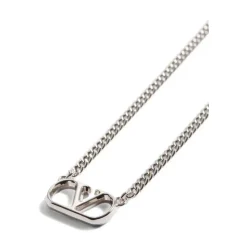 Vlogo Signature Metal Necklace
