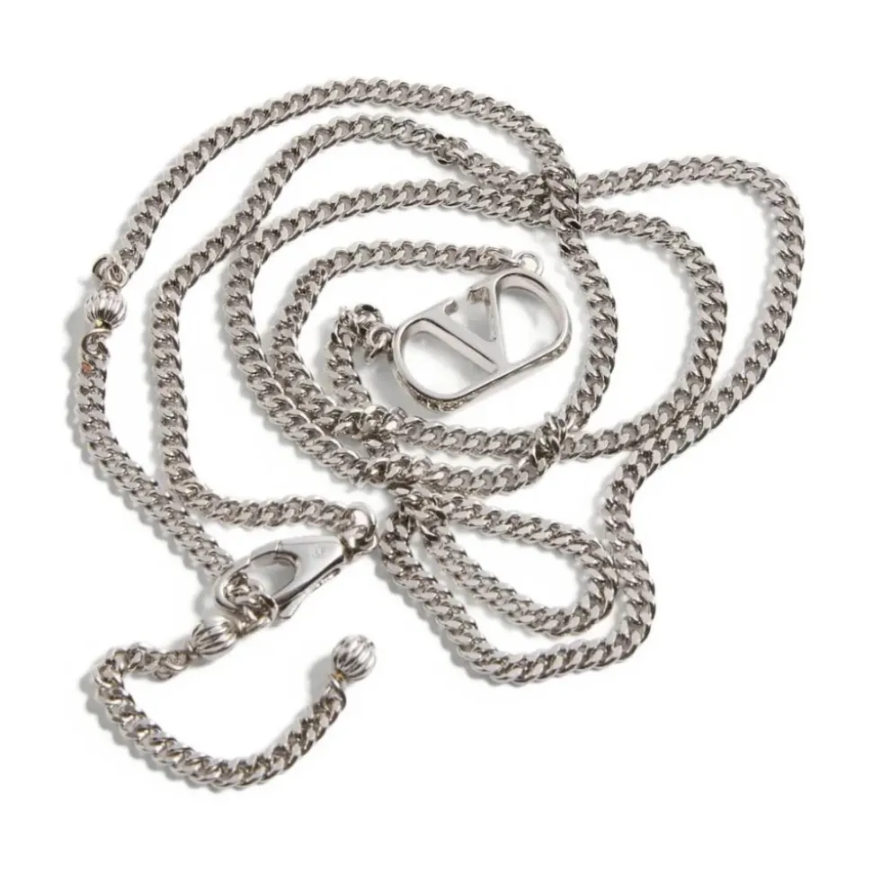Vlogo Signature Metal Necklace