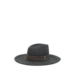 Wełniany Fedora z Szerokim Rondem