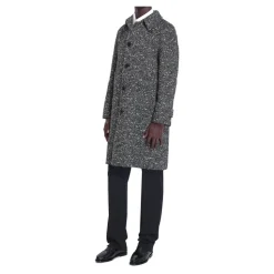 Wełniany płaszcz Tweed z Mohairem