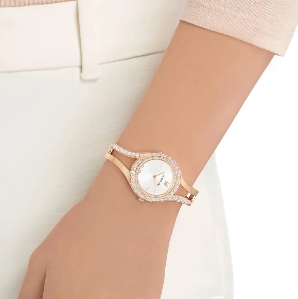 Wieczny Zegarek - Elegancja w Róży z Wykończeniem w Kolorze Różowego Złota, Szwajcarska Jakość, Numer Katalogowy 5377576
