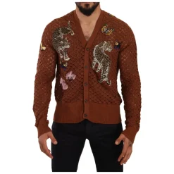Wielokolorowy Sweterek z Haftem Elegancja