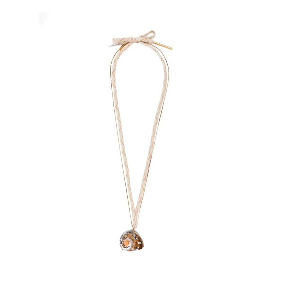 Wrapped Shell Pendant