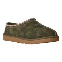 Wygodne Zamszowe Kapcie w Burnt Olive