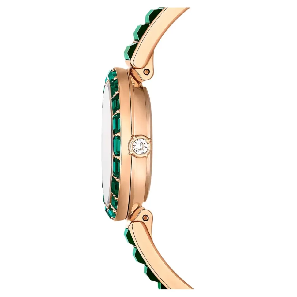 Zegarek Unisex Matrix Bangle 25 mm Zielony/Szampańsko‑Złoty 5690808