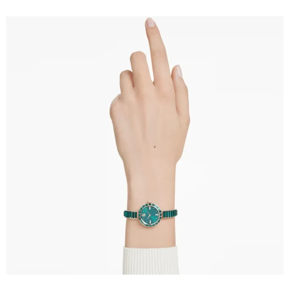 Zegarek Unisex Matrix Bangle 25 mm Zielony/Szampańsko‑Złoty 5690808