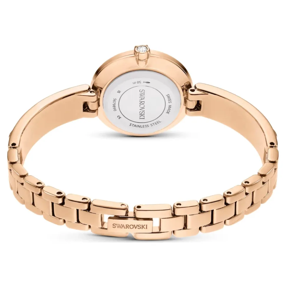 Zegarek Unisex Matrix Bransoletka 25 mm Różowe Złoto Różowy 5679890