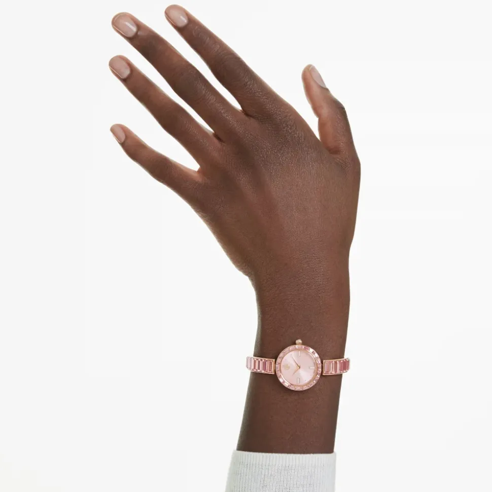 Zegarek Unisex Matrix Bransoletka 25 mm Różowe Złoto Różowy 5679890