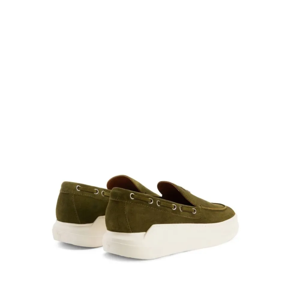 Zielone Casual Loafers Slip On