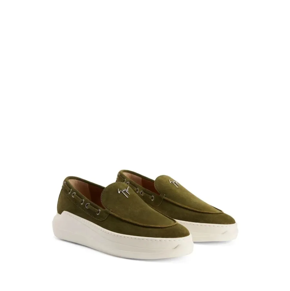 Zielone Casual Loafers Slip On