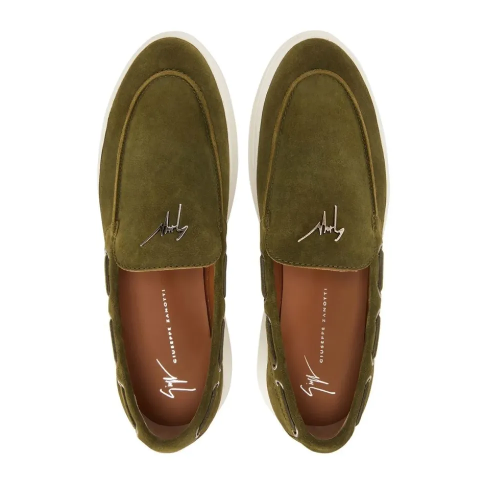 Zielone Casual Loafers Slip On
