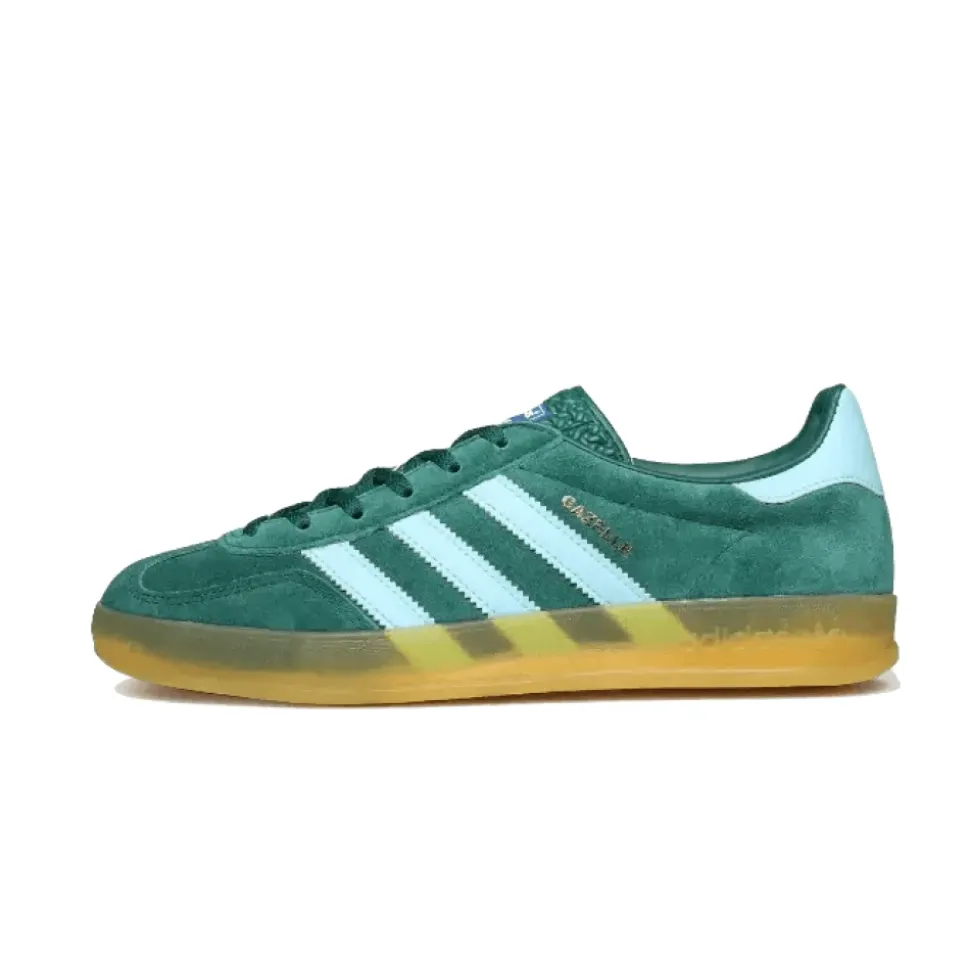 Zielone Sneakersy Gazelle Indoor Stylowe Klasyczne