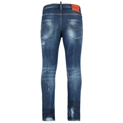 Zniszczone Jeansy 5-Pocket z Metalowymi Detalami