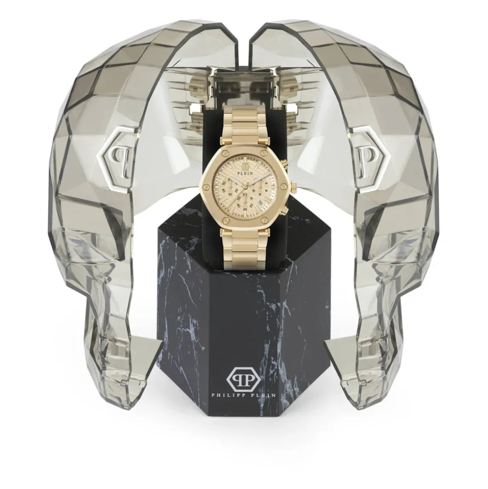 Złoty zegarek Hexagon Chrono