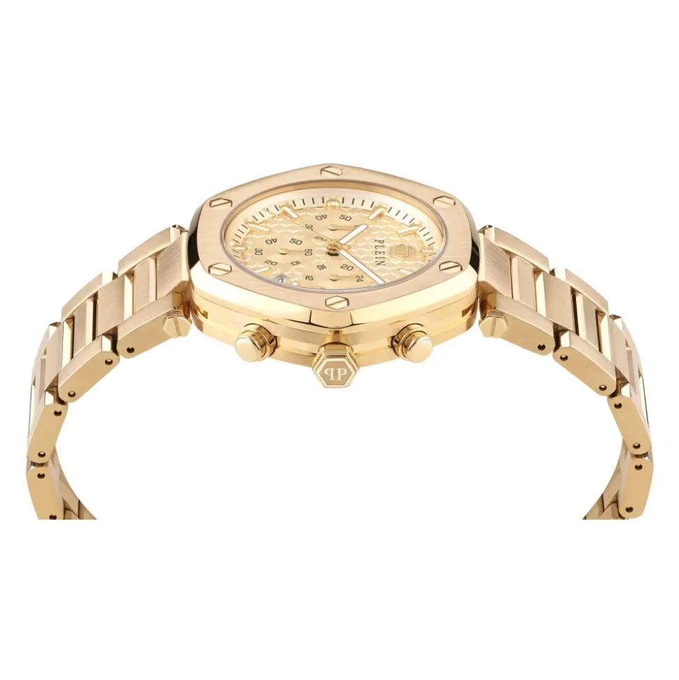 Złoty zegarek Hexagon Chrono